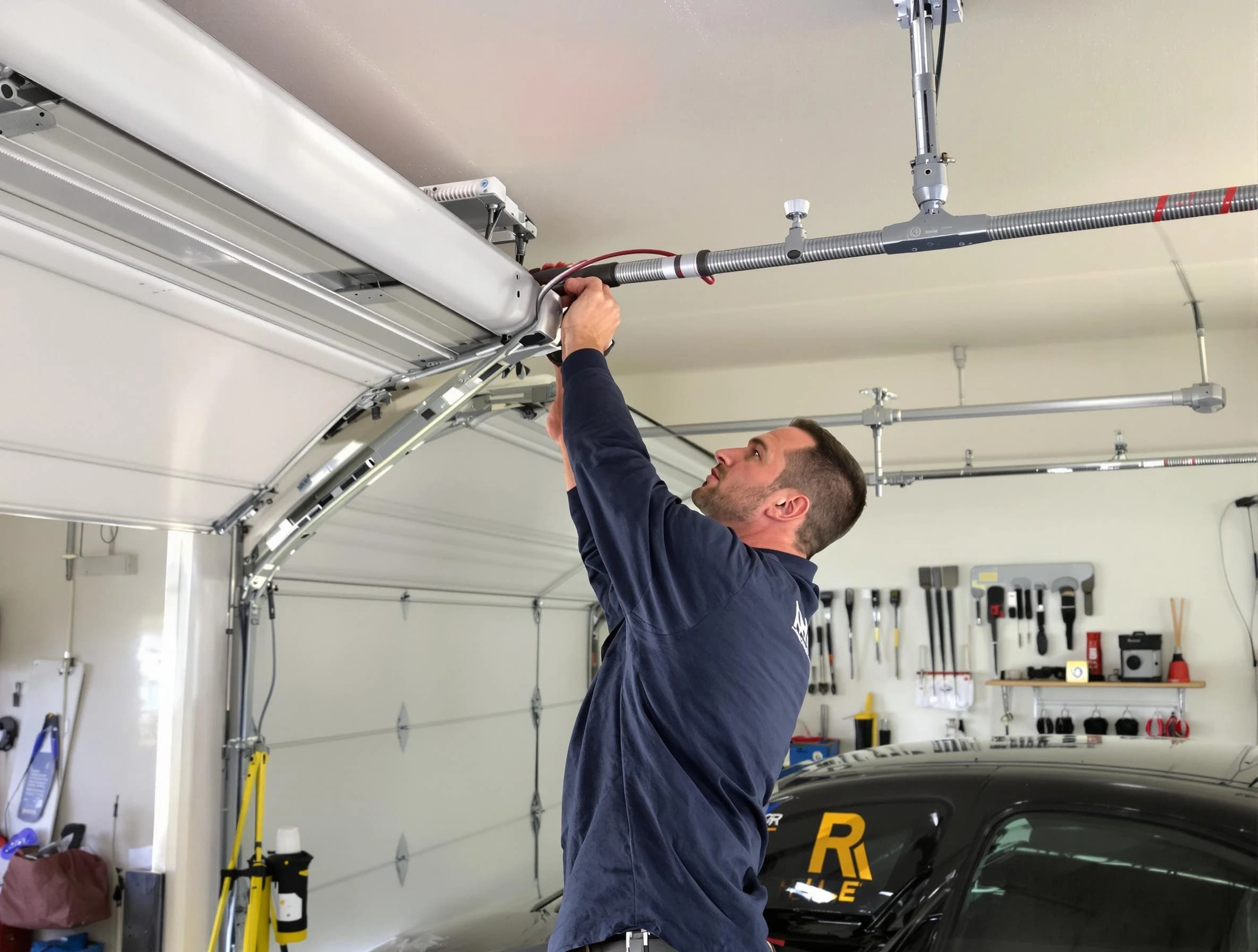 Taylorsville Garage Door Repair technician performing garage door cable repair in Taylorsville