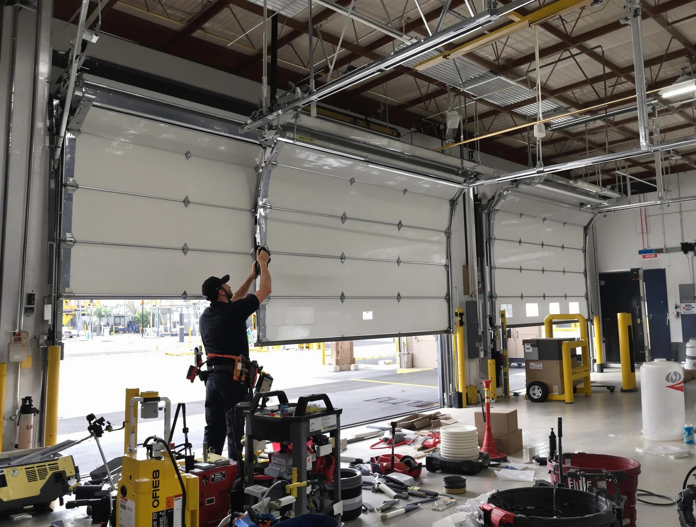 Taylorsville Garage Door Repair technician performing commercial garage door repair in Taylorsville