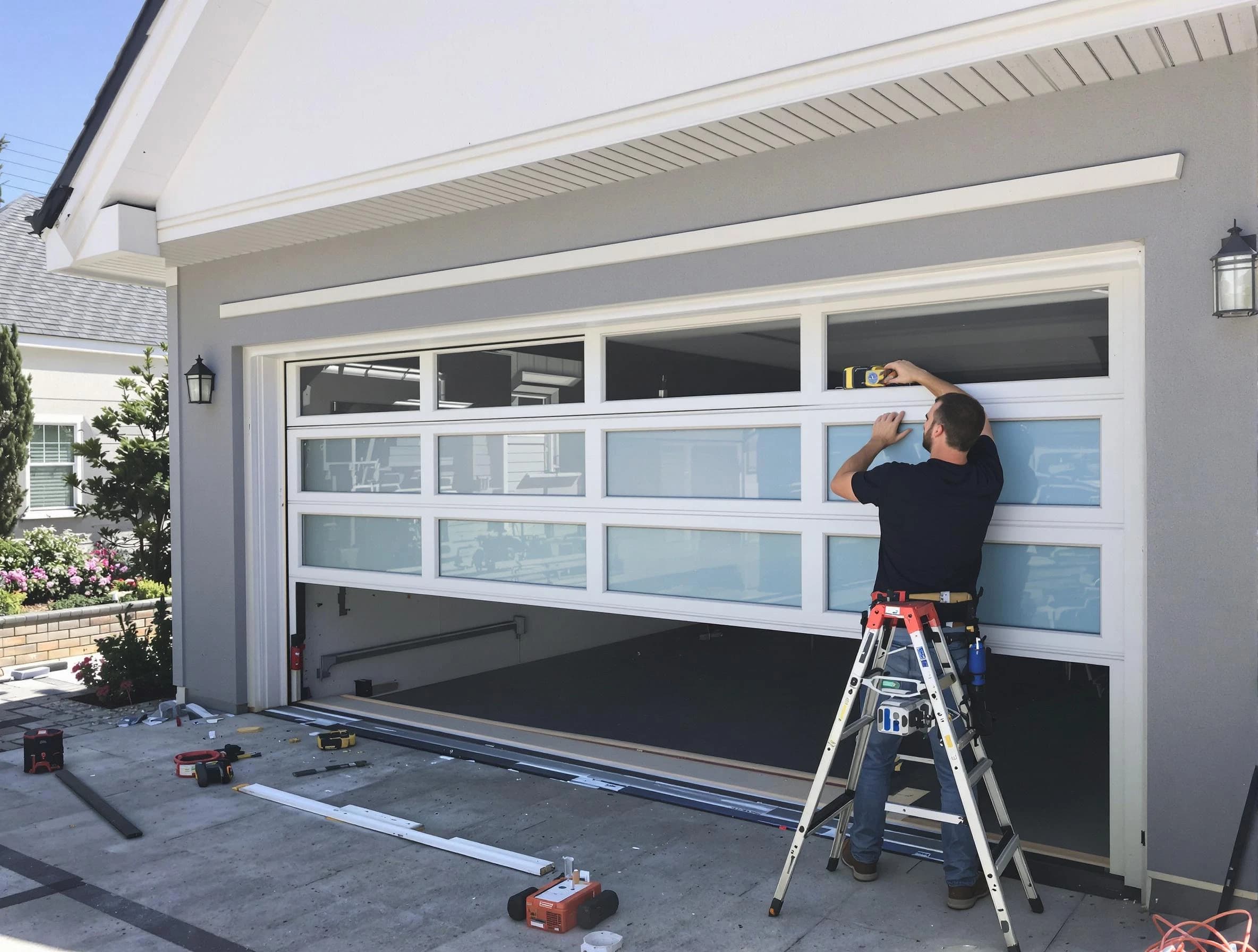 Taylorsville Garage Door Repair team performing garage door replacement in Taylorsville