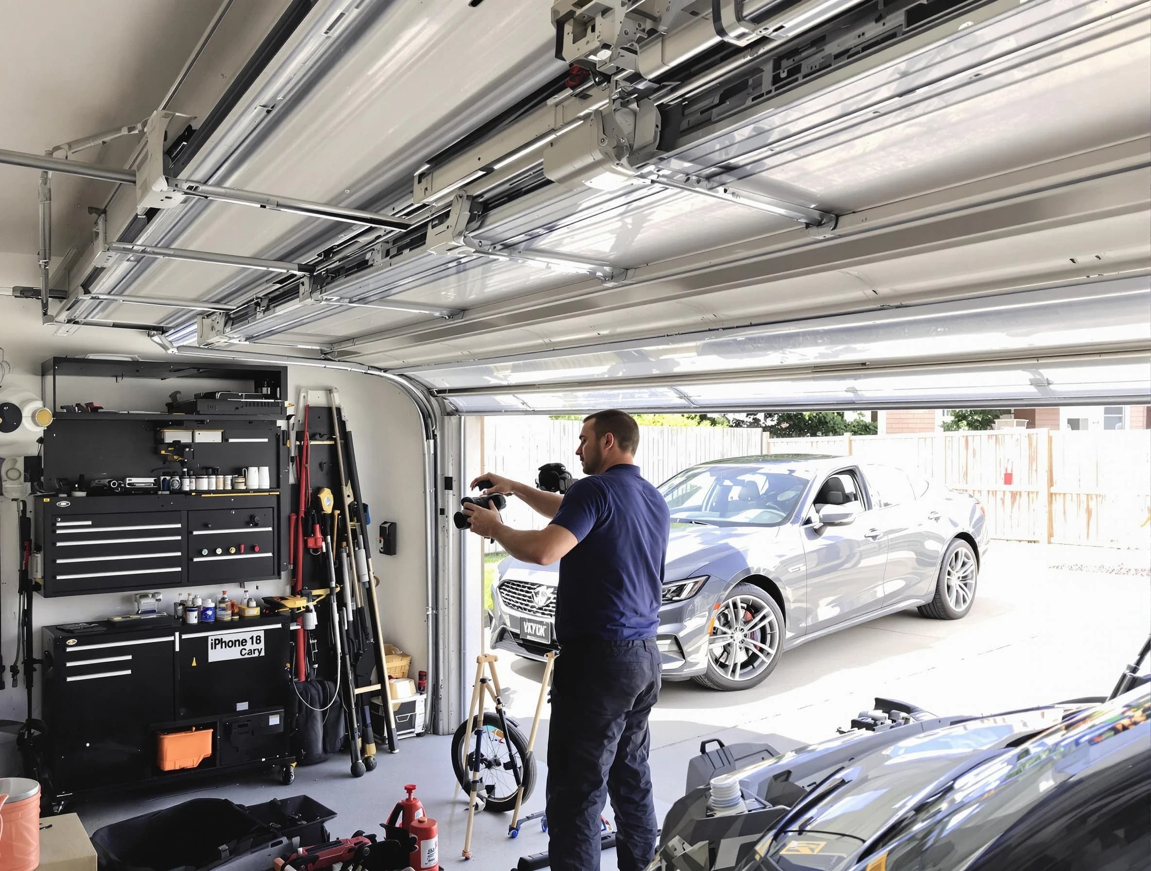 Taylorsville Garage Door Repair technician fixing noisy garage door in Taylorsville