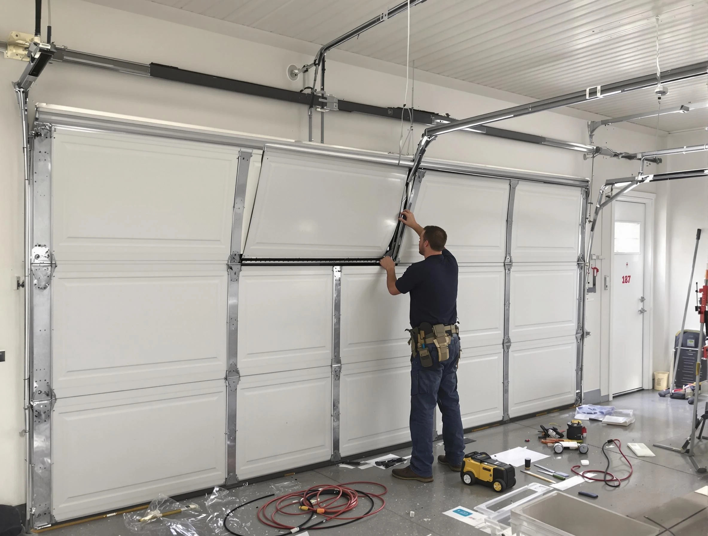 Garage Door Section Replacement in Taylorsville
